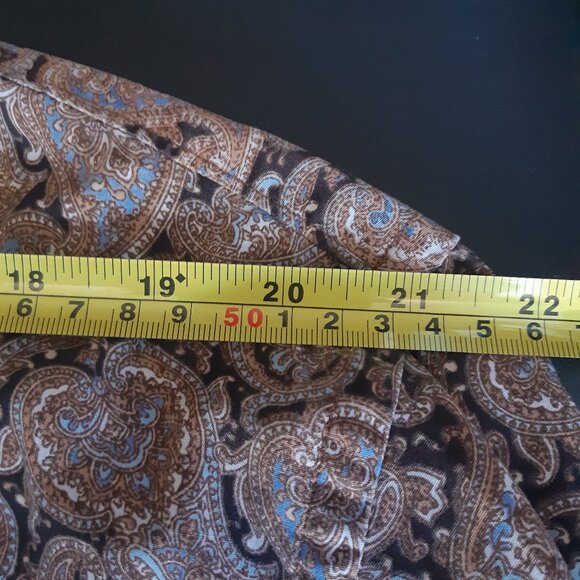 Alan Flusser SZ XL Paisley Men's Button Down Shirt ⚡️BUY 3 for $55⚡️ - Picture 12 of 16